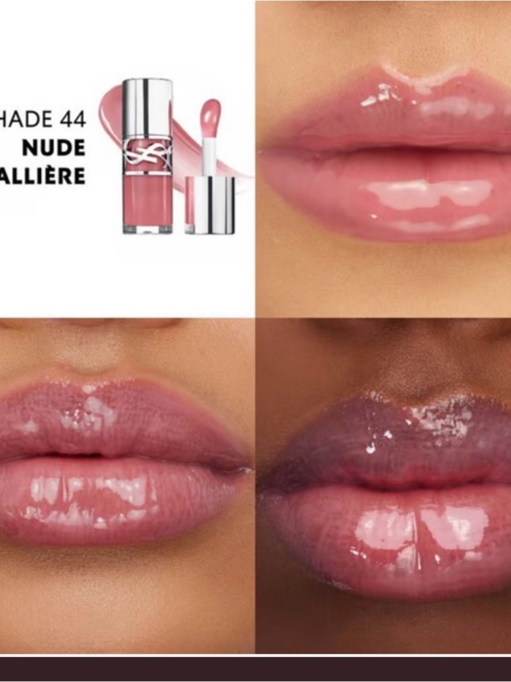 Yves Saint Laurent LoveShine Plumping Lip Oil gloss Nude 44 - Picture 2 of 3
